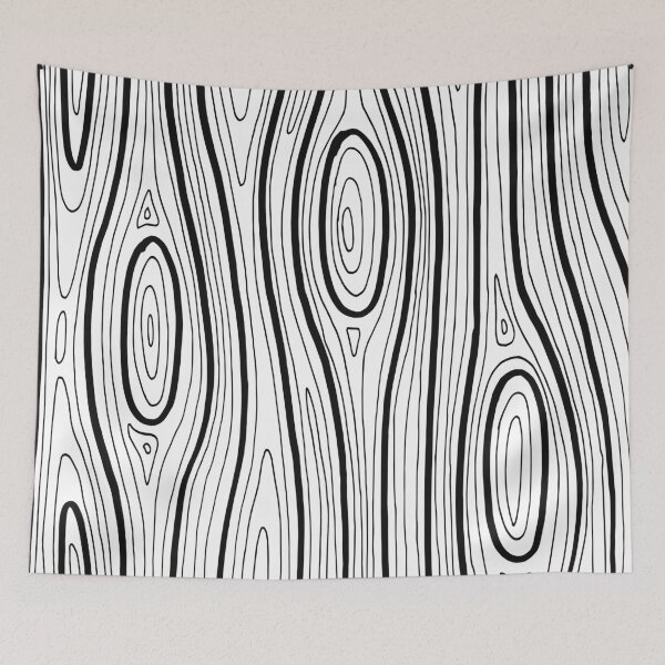 Item preview, Wood black white structure pattern natural designed and sold by hendeJens.