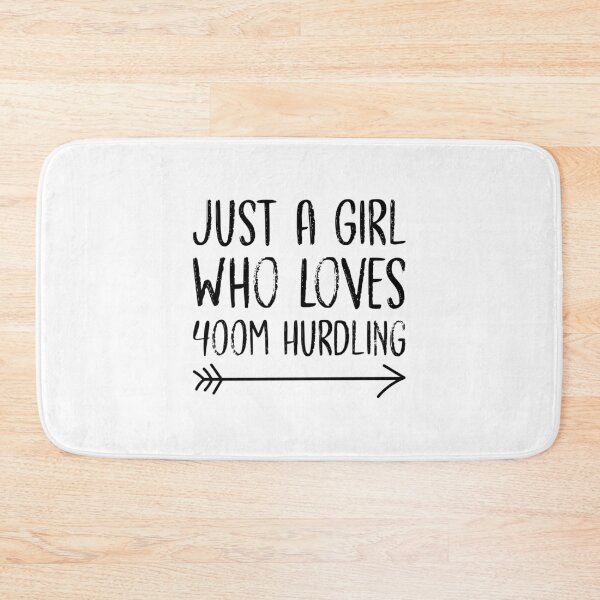 Item preview, 400m Hurdle Track Runner Funny Hurdling Girl Saying designed and sold by Scratches Tees.
