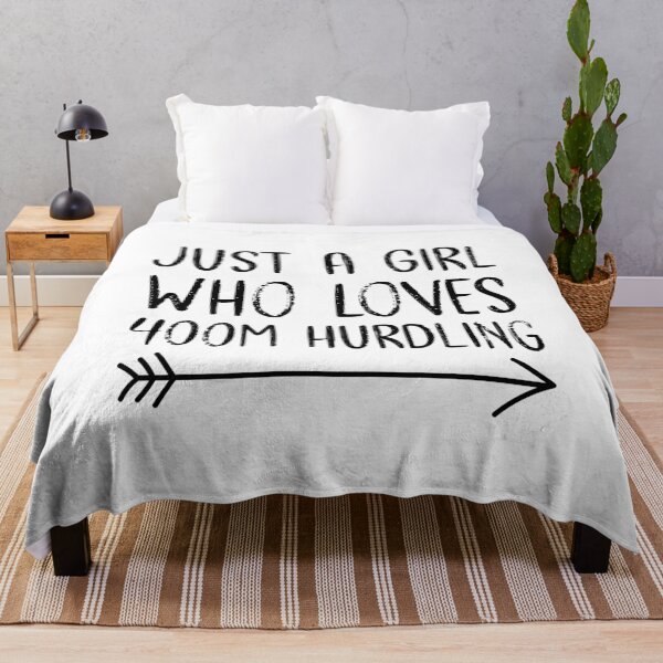Item preview, 400m Hurdle Track Runner Funny Hurdling Girl Saying designed and sold by Scratches Tees.
