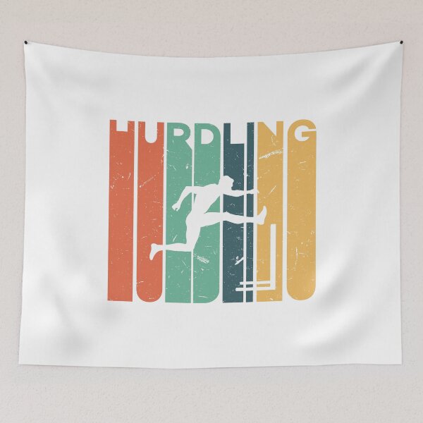 Item preview, Vintage Retro Hurdling Silhouette For Sport Lover designed and sold by Scratches Tees.