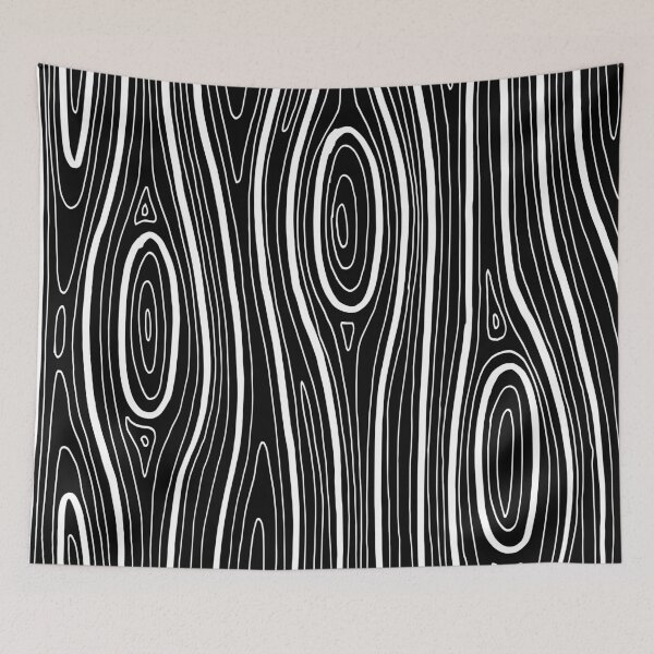 Item preview, Wood black white structure pattern natural designed and sold by hendeJens.
