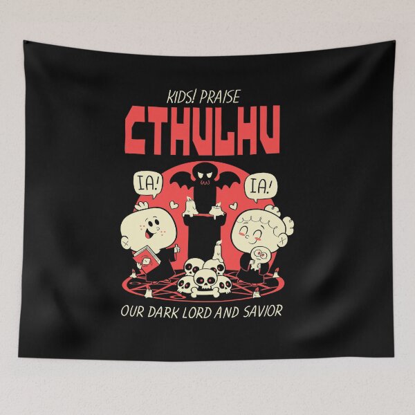 Item preview, Kids! Praise Cthulhu! designed and sold by Queenmob.