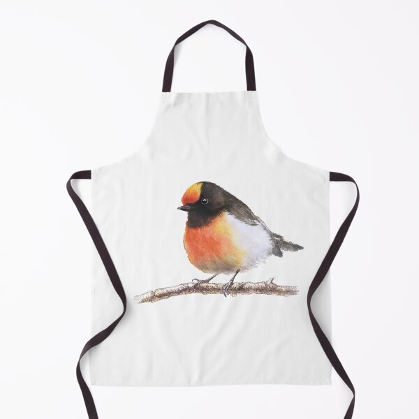 Item preview, Cute Redcap Robin and lovely Robin brings us good luck. Watercolor, bird, hand painted artwork designed and sold by graphy K.