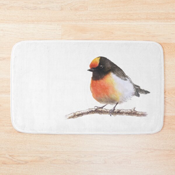 Item preview, Cute Redcap Robin and lovely Robin brings us good luck. Watercolor, bird, hand painted artwork designed and sold by graphy K.