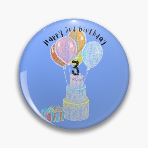 Item preview, Happy 3rd Birthday  designed and sold by MaxnGeorge.
