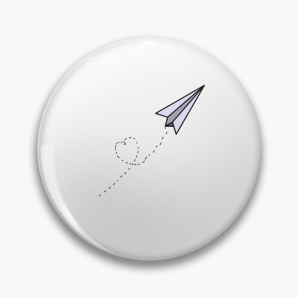 Item preview, Simple Flying Paper airplane heart-purple designed and sold by Holly-Pops.