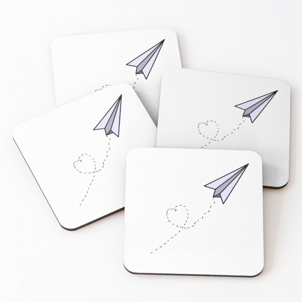 Item preview, Simple Flying Paper airplane heart-purple designed and sold by Holly-Pops.