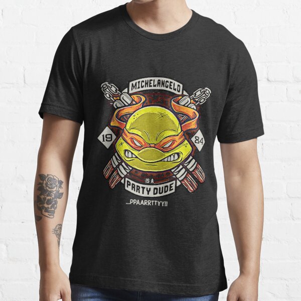 Vintage TMNT Shirt Leonardo Teenage Mutant Ninja Turtles 90s 1990 Say Yes  to Pizza Single Stitch V10 