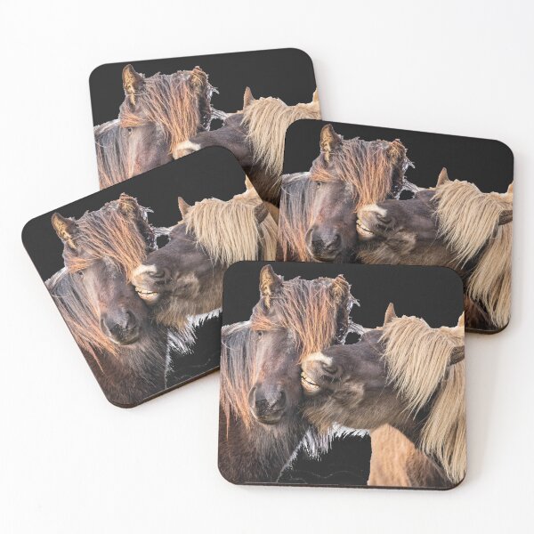 Item preview, The kiss of the Icelandic stallions designed and sold by Ingo Gerlach.