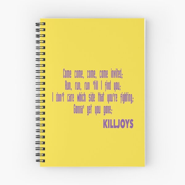 Item preview, Killjoys theme in purple writing designed and sold by NerdyWarehouse.