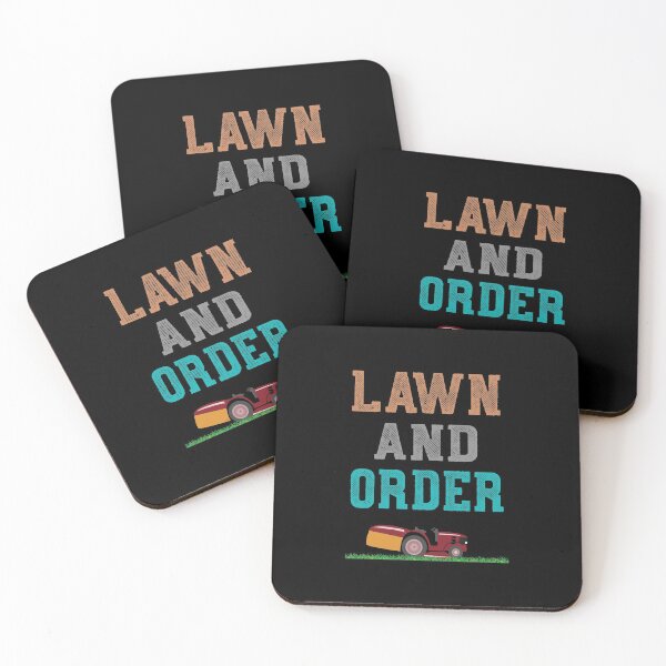 Item preview, Lawn and Order Funny Lawn Mowing Yard designed and sold by TheaDesign.