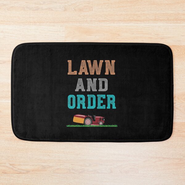 Item preview, Lawn and Order Funny Lawn Mowing Yard designed and sold by TheaDesign.