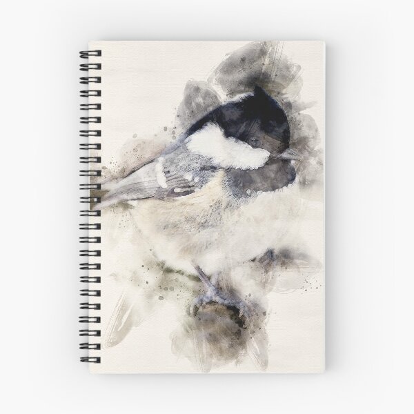 Item preview, Coal Tit Watercolour designed and sold by PowderLanePress.