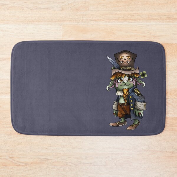Item preview, Cartoon character, scared leprechaun in big a creepy hat with feather. designed and sold by LaraCoolart.
