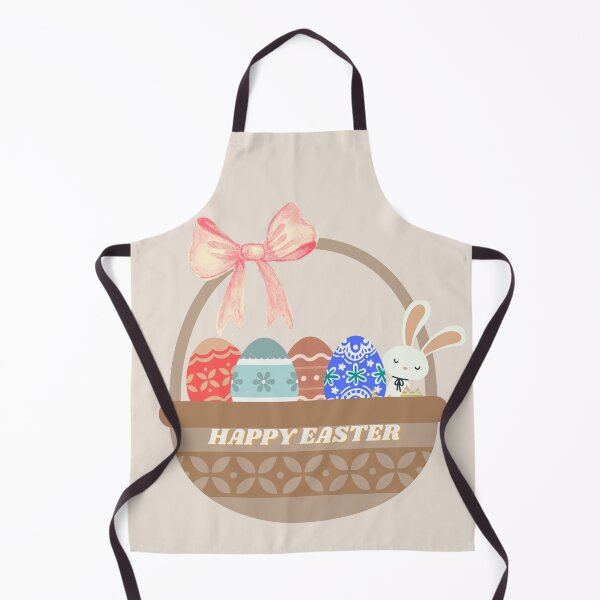 Item preview, HAPPY EASTER BASKET WITH COLORED EGGS AND FUNNY BUNNY designed and sold by RominaMD.