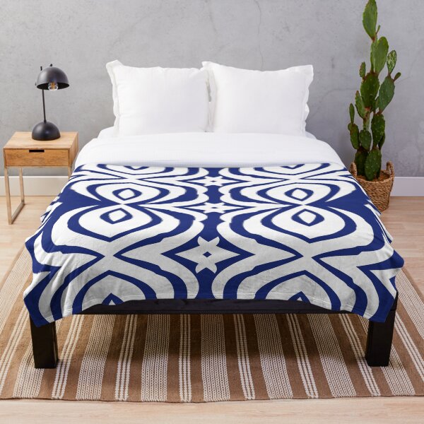 Item preview, Navy Blue and White Pattern designed and sold by pattern-tree.