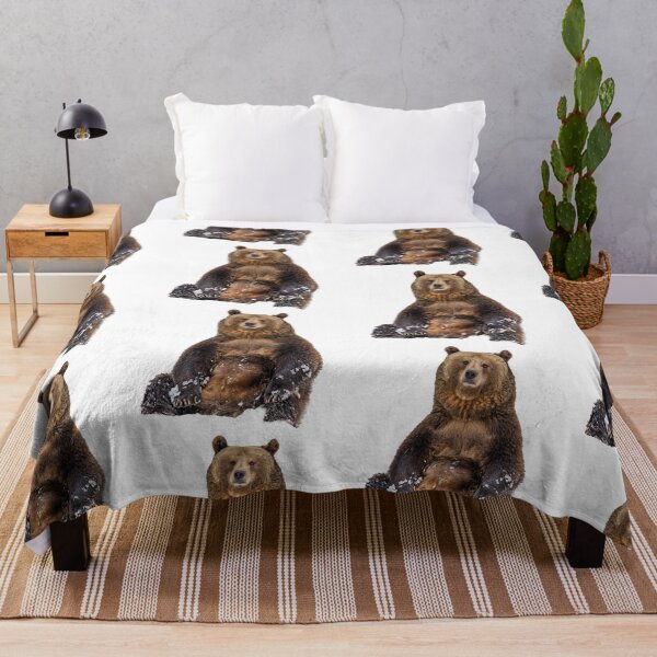 Item preview, Sitting brown bear in the snow designed and sold by Ingo Gerlach.