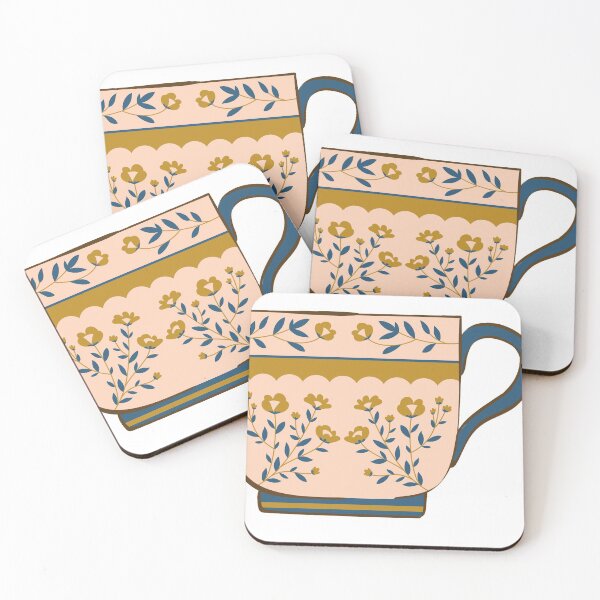 Item preview, Goldy blue porcelain Cup designed and sold by Shrewd Mood.