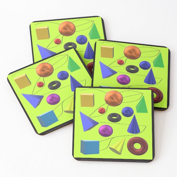 Item preview, 3D Shapes Square Version designed and sold by MottoDigging.
