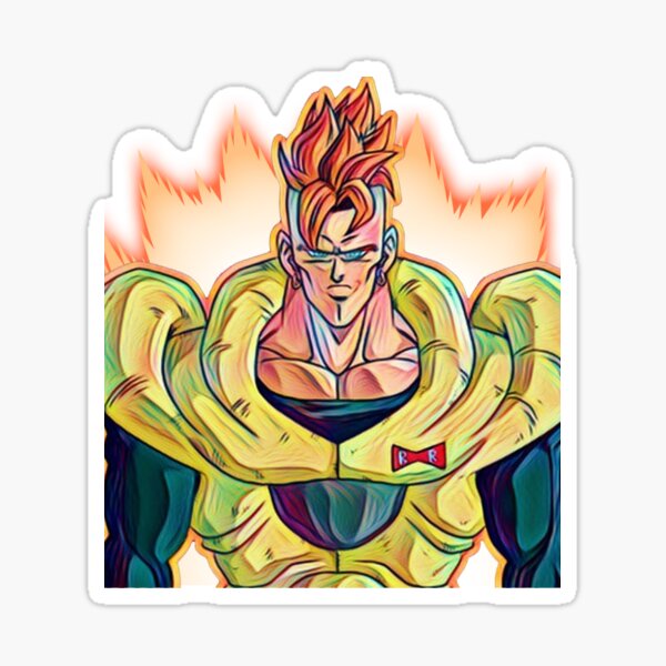 Dragon Ball Sticker – Android 16 – Acid Ink Designs