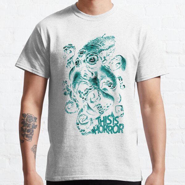 This Is Horror Green on White OctoTerror Classic T-Shirt