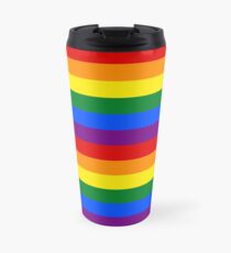 Taza de viaje arco iris lgbtq