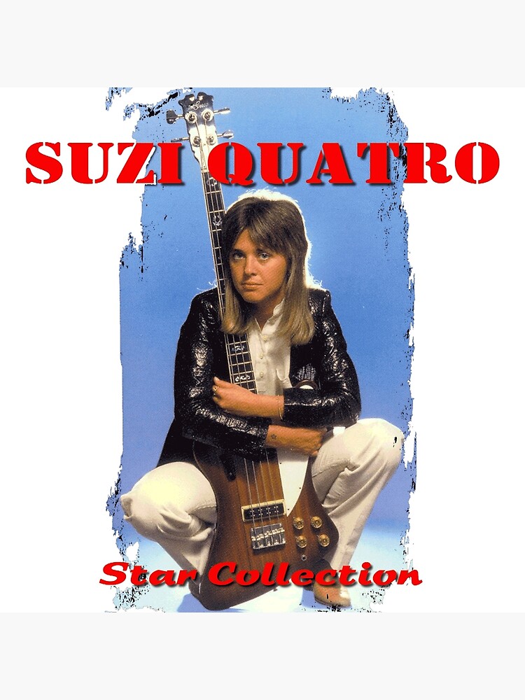 "Vintage Colorized Retro SuziQuatro Distressed" Poster for Sale by