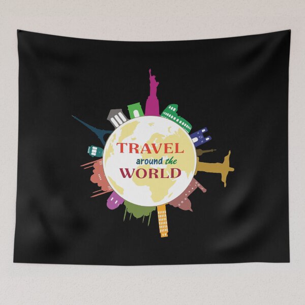 Item preview, Travel around the world - Fun travel tees. designed and sold by PrintPress.