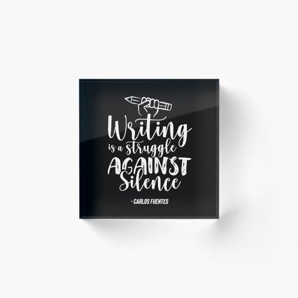 Item preview, Writing Is A Struggle Against Silence designed and sold by Neurodivergent Gals.