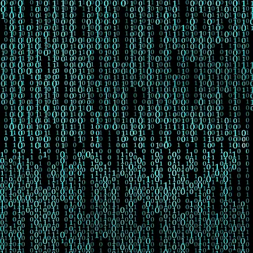Artwork thumbnail, Matrix code pattern. Matrix Green Code secret Password Graphic  by Tanysl