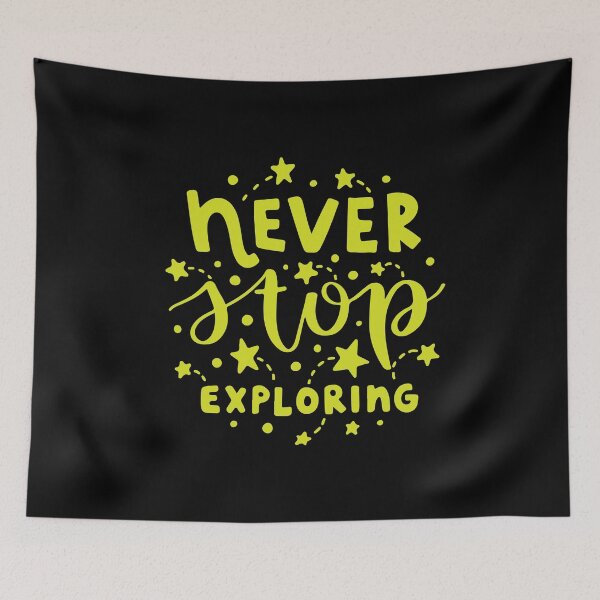 Item preview, Never stop exploring - Fun travel tees. designed and sold by PrintPress.