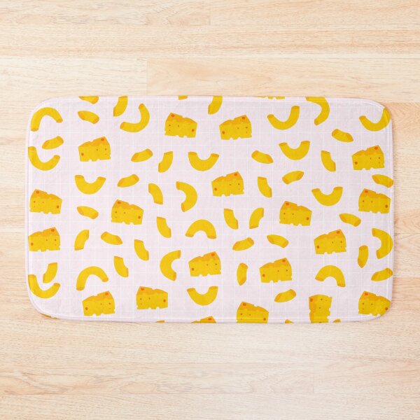 Item preview, Patrón divertido de macarrones con queso sobre fondo rosa designed and sold by kapotka.