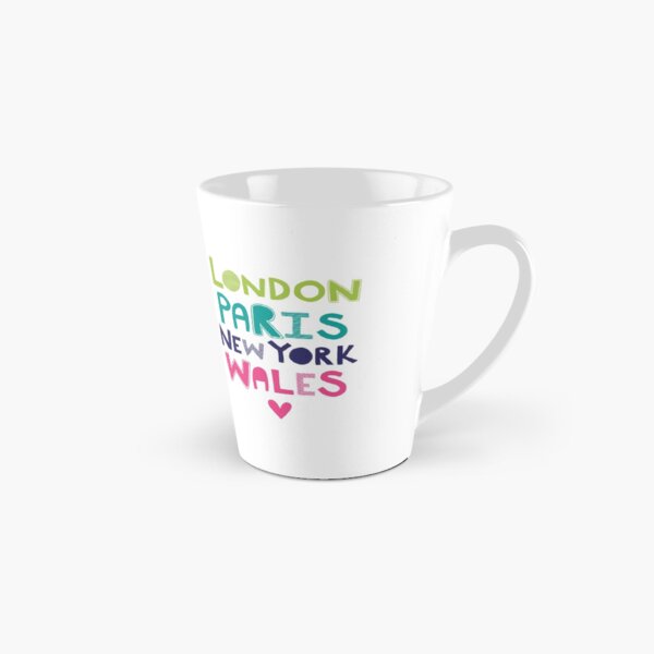 London Paris New York Wales Tall Mug