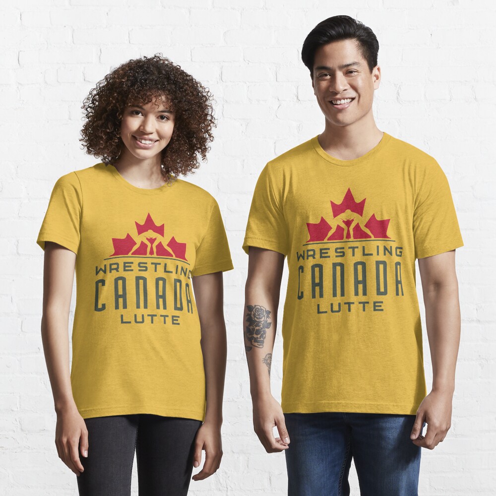WRESTLING CANADA LUTTE LOGO Essential T-Shirt for Sale by supayabaik