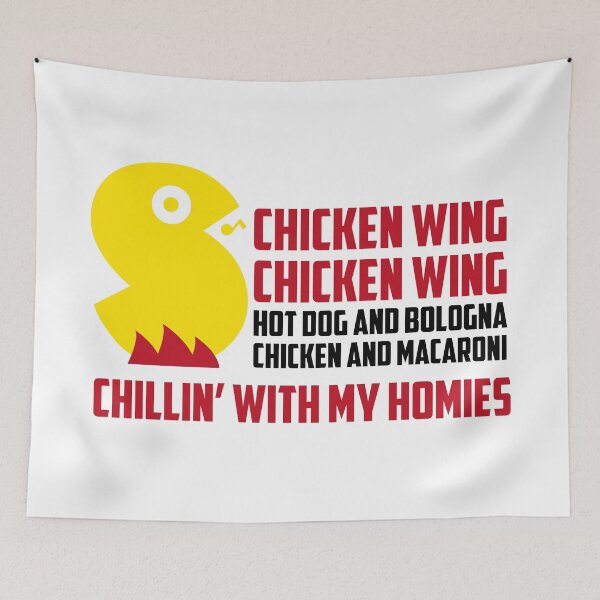 Item preview, Chicken wing Chicken wing Hot dog and bologna Chicken and macaroni Chillin’ with my homies song KFC designed and sold by kirillpanteleev.