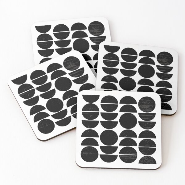 Item preview, Black and white midcentury geometric designed and sold by MaiZephyr.