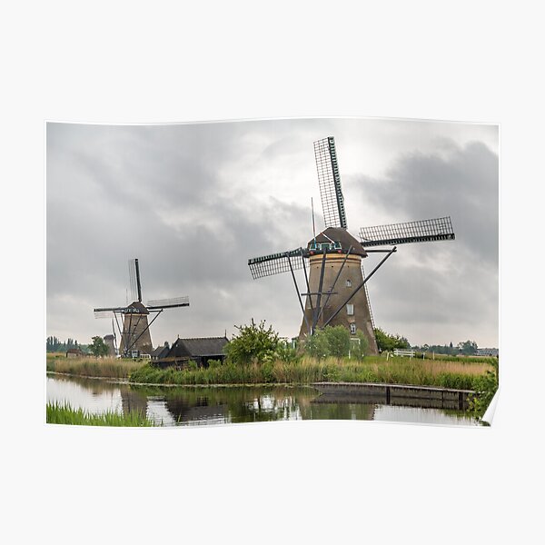 Kinderdijk Windmill - The Netherlands Poster