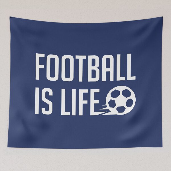 Item preview, Football Is Life (Blue BG) designed and sold by FilipeFerreira.