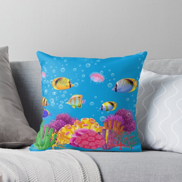 Item preview,  colorful tropical Fish on a coral reef  Marine Life Beautiful Underwater World designed and sold by mashmosh.