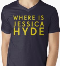 'Where is Jessica Hyde' from Channel 4's Utopia Men's V-Neck T-Shirt