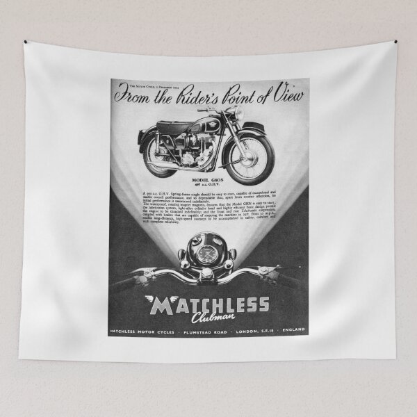 Item preview, 1954 Matchless Motorcycle advert designed and sold by Random Railways.