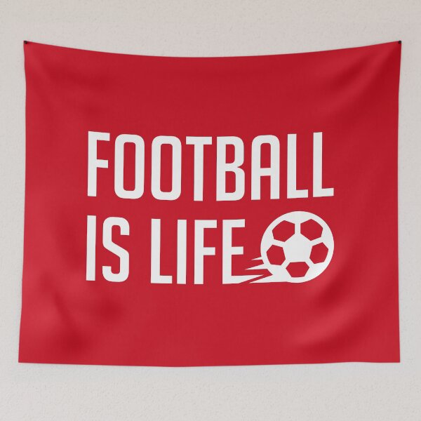 Item preview, Football Is Life (Red BG) designed and sold by FilipeFerreira.