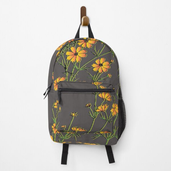 Item preview, yellow flowers, Seamless hand drawn pattern with yellow flowers on black background. designed and sold by mashmosh.