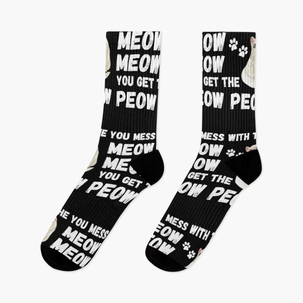 Item preview, You Mess With The Meow Meow You Get This Peow Peow designed and sold by Johan Liebert.