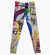 Colorful Graffiti Street Art Leggings