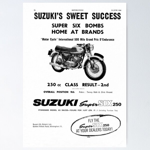 1966 Suzuki Motorcycle advert