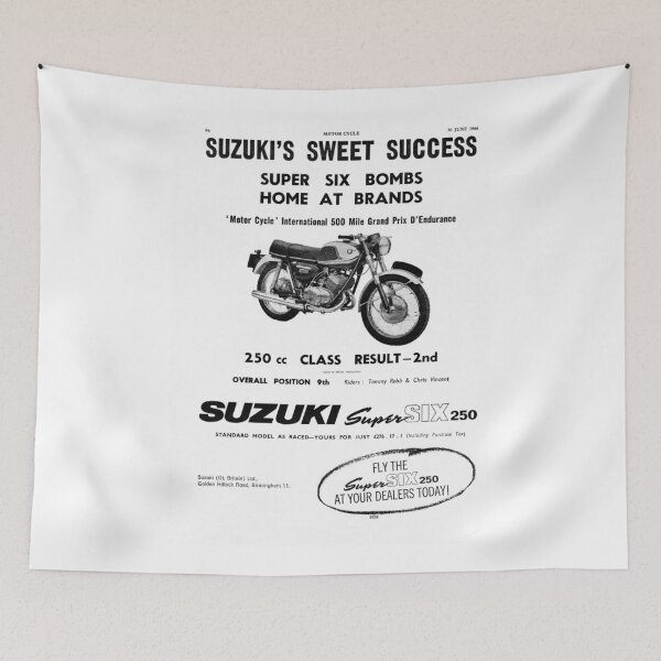 Item preview, Anuncio de motocicleta Suzuki 1966 designed and sold by Random Railways.