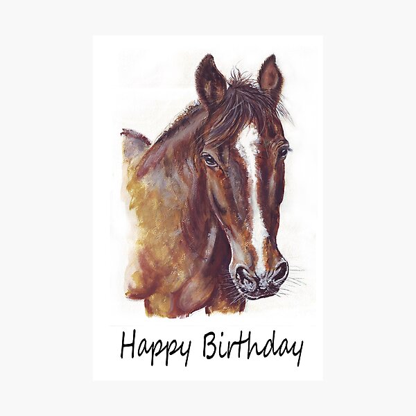 Produits Sur Le Theme De Joyeux Anniversaire Cheval Redbubble