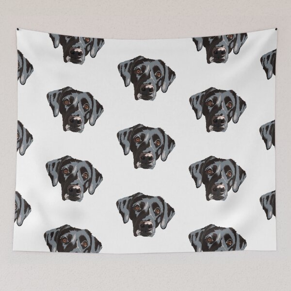 Item preview, Labrador Retriever black dog breed dog portrait designed and sold by MyArtistry.