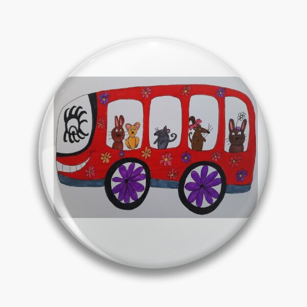 Item preview, Cute animal school bus designed and sold by beckiwragg.